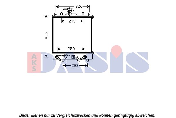 AKS DASIS Radiaator,mootorijahutus 320031N